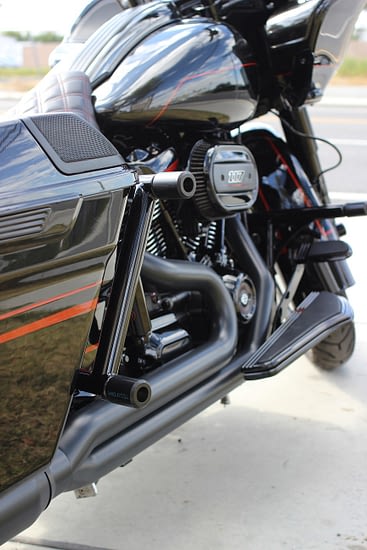 harley saddlebag crash bars