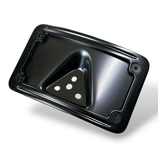 harley curved license plate frame