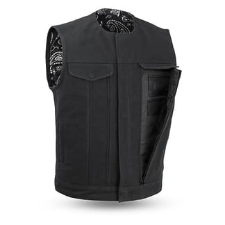 Hunt Club Men's Leather Vest