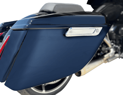 performance bagger saddlebags hinge cover