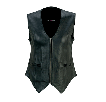 women's leather vest