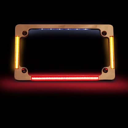 All-In-One LED Motorcycle Plate Frame