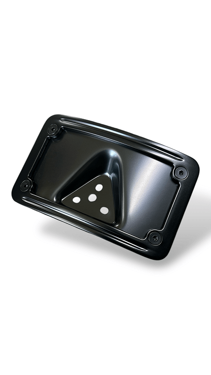 harley curved license plate frame