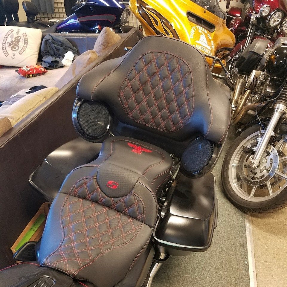 Road Sofa Tour Pack Backrest for 90-13 Touring Models | Imzz Elite | Motorcycle Parts Store for Dyna, Bagger, Softail &
